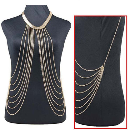 Multi-tassel body chain